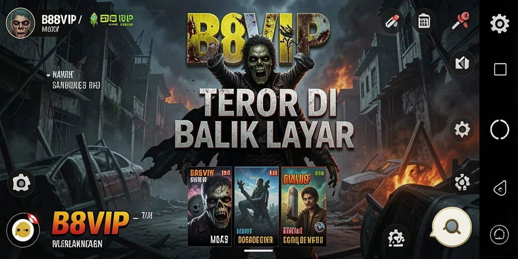 Tampilan gameplay B8VIP yang penuh ketegangan dan teror.