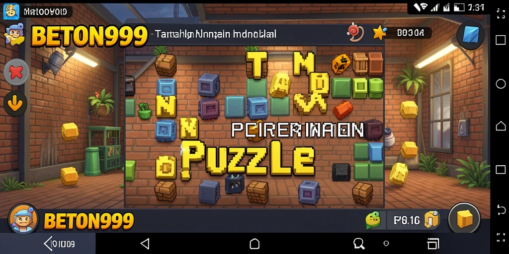 Screenshot gameplay BETON999 yang menunjukkan tantangan menarik dalam puzzle.