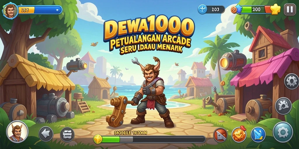 Tampilan gameplay DEWA1000 yang seru dan penuh warna.