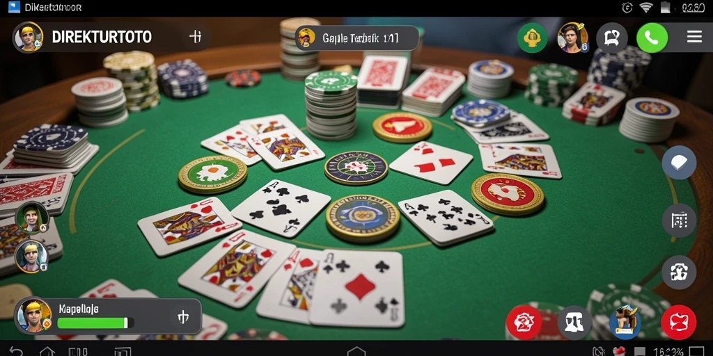 Screenshot dari gameplay Gaple yang seru dan interaktif.