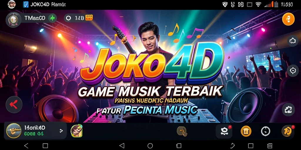 Tampilan gameplay seru JOKO4D dengan berbagai lagu.