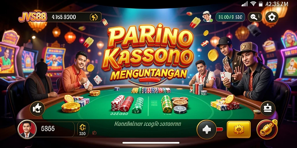 Tampilan gameplay kasino yang menarik di JVS88.