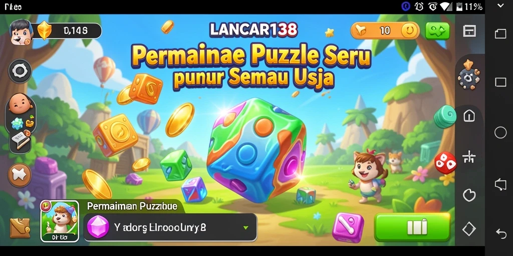 Tampilan menarik dari gameplay di LANCAR138 dengan puzzle yang menantang.