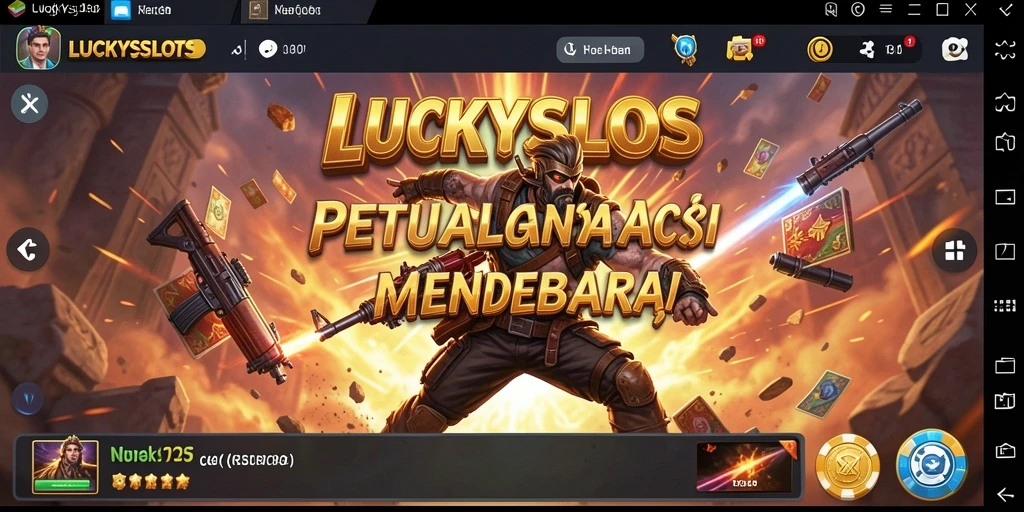 Screenshot gameplay menampilkan aksi menegangkan dalam LUCKYSLOTS.