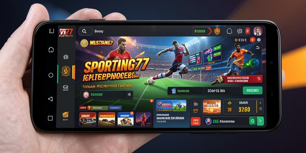 Screenshot MUSTANG77 menampilkan antarmuka pengguna yang intuitif untuk taruhan olahraga.
