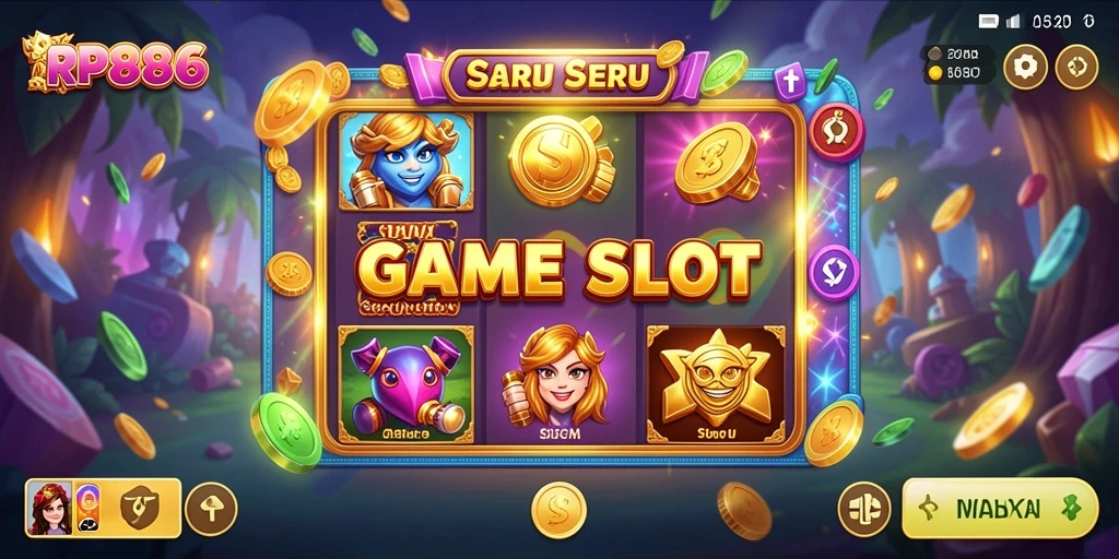 Screenshot gameplay RP886 yang menunjukkan aksi Slot yang mendebarkan.