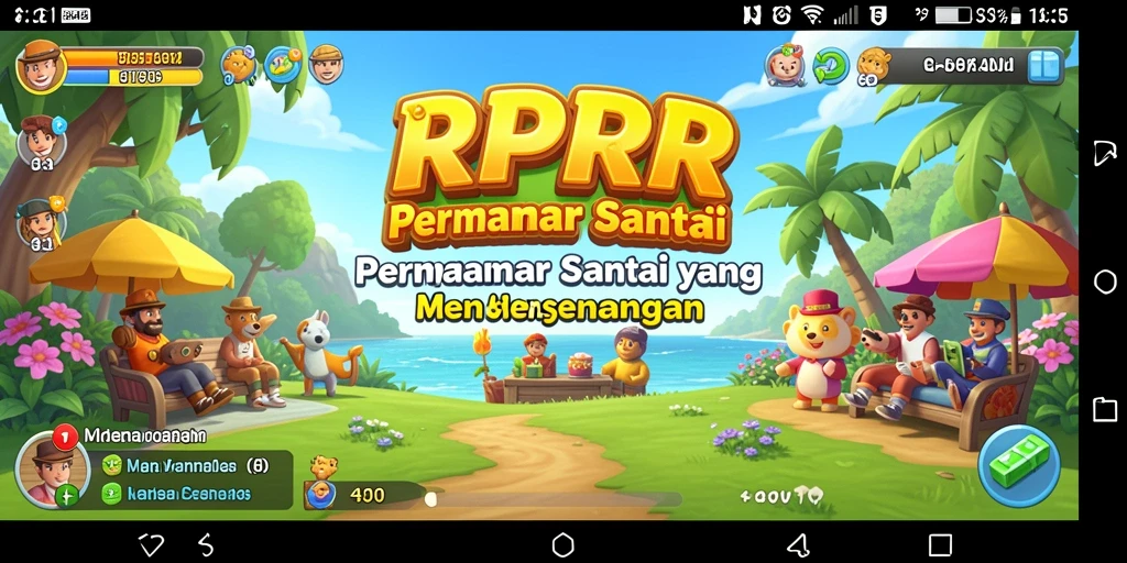 Tampilan gameplay RPRR yang penuh warna dan menyenangkan.