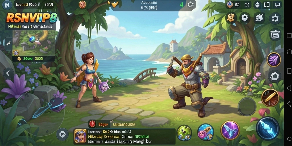 Tampilan gameplay seru dari RSNVIP8 yang menghibur.