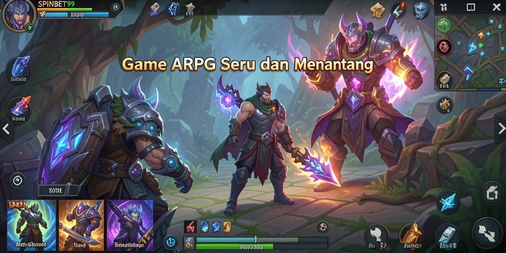 Tampilan gameplay SPINBET99 yang menegangkan dan penuh aksi.