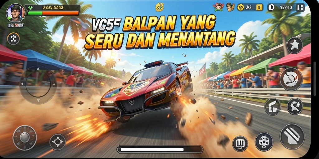 Gameplay Racing seru dengan grafik yang memukau di VC55