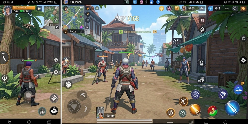 Tampilan gameplay X168 menunjukkan pengalaman simulasi yang interaktif dan menarik.