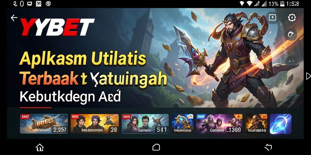 Tampilan antarmuka pengguna YYBET yang intuitif dan modern.